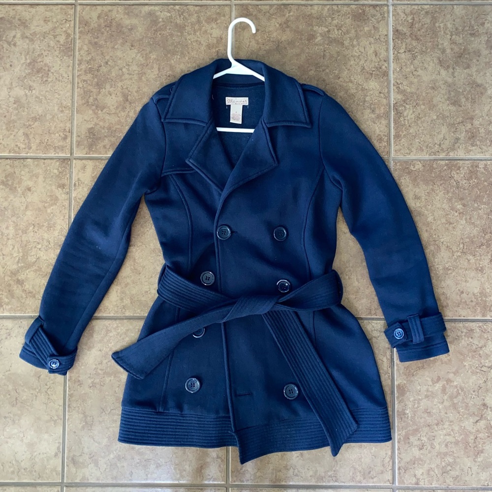 Slimmer by JJ Basics Women’s Jacket Navy Blue S